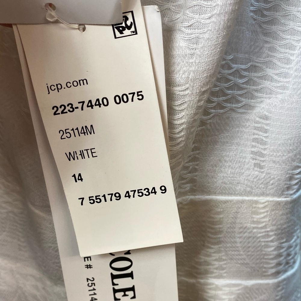 Danny & Nicole Textured Cotton Dress - Picture 11 of 12
